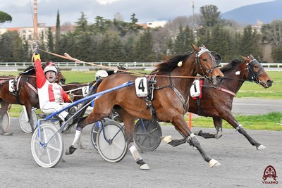 Nel GP Ponte Vecchio 2020 Ursa Caf con D'Artagnan brucia sul palo la favorita Vanesia EK in 1.13.4